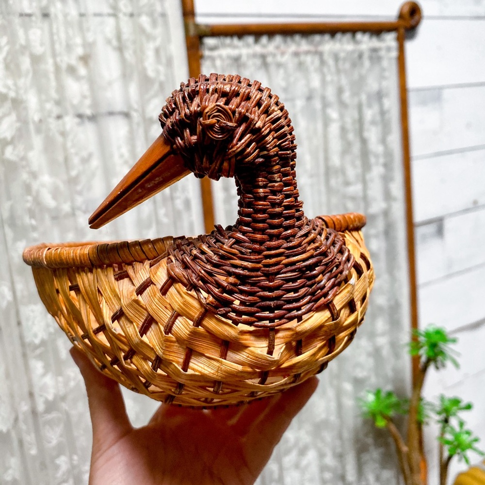 Wicker Duck Basket
